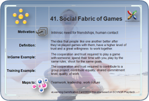 eLearning Mechanics #41: Social Fabric of Games